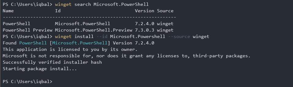 Install PowerShell