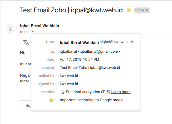 Gambar 27: SPF dan DKIM bekerja