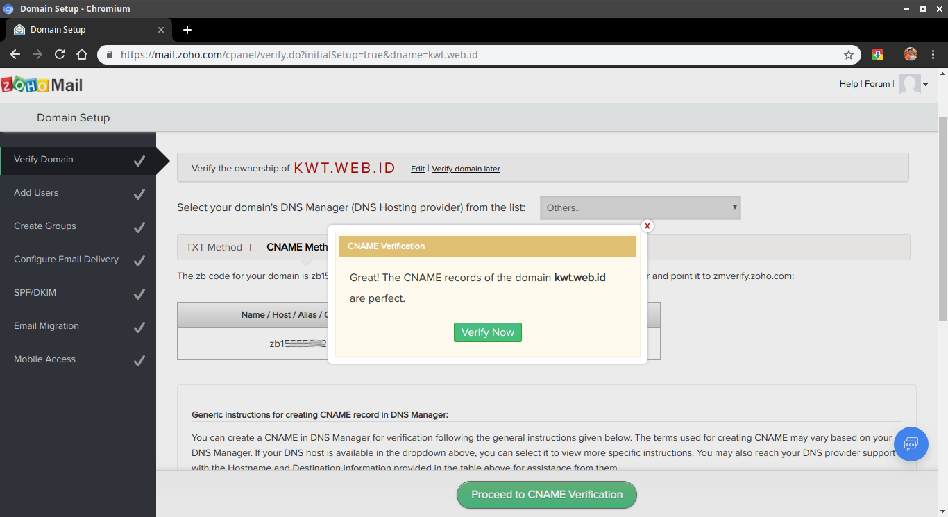 Gambar 8: Verify Now